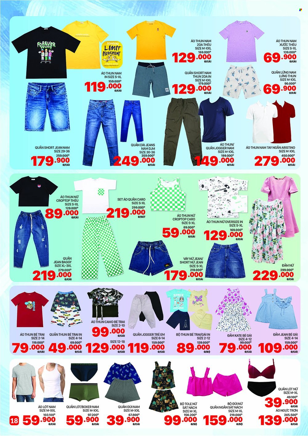 <retailer> - <MM.DD.YYYY - MM.DD.YYYY> - Sales products - ,<products from flyers>. Page 18.