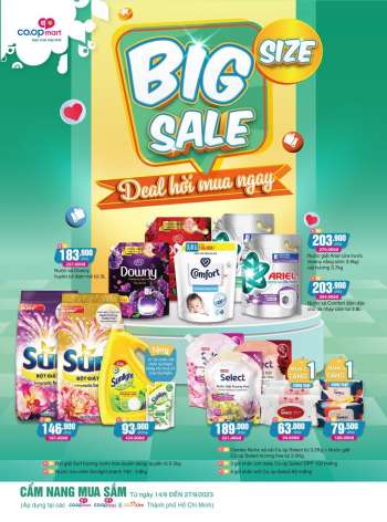 Co.opmart offer - Big size big sale, deal hời mua ngay